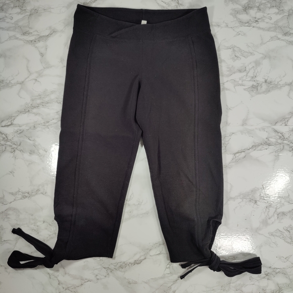 Free People Movement Black Wrap Leggings Medium - Picture 3 of 7